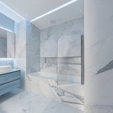 180 Degree Pivot Door 6mm Safety Glass Bath Shower Screen 800x1400mm By Della Francesca