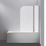 180 Degree Pivot Door 6mm Safety Glass Bath Shower Screen 1000x1400mm By Della Francesca