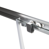 800 x 800mm Sliding Door Nano Safety Glass Shower Screen By Della Francesca