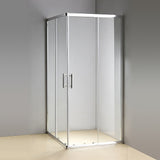 1000 x 800mm Sliding Door Nano Safety Glass Shower Screen By Della Francesca