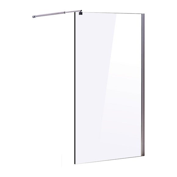 1100 x 2000mm Frameless 10mm Safety Glass Shower Screen