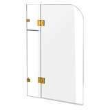 1200 x 1450mm Frameless Bath Panel 10mm Glass Shower Screen By Della Francesca