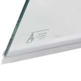 1200 x 1450mm Frameless Bath Panel 10mm Glass Shower Screen By Della Francesca