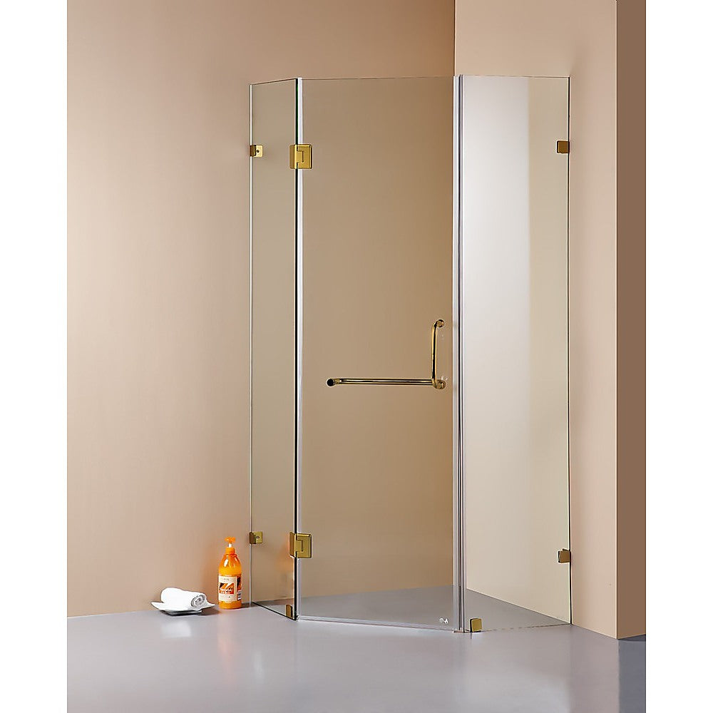 Shower Heads & Screens: 1000 x 1000mm Frameless 10mm Glass Shower Screen By Della Francesca