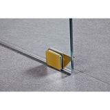 Shower Heads & Screens: 1000 x 1000mm Frameless 10mm Glass Shower Screen By Della Francesca