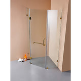 Shower Heads & Screens: 1000 x 1000mm Frameless 10mm Glass Shower Screen By Della Francesca