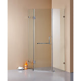 Shower Heads & Screens: 1000 x 1000mm Frameless 10mm Glass Shower Screen By Della Francesca