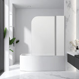 180 Degree Pivot Door 6mm Safety Glass Bath Shower Screen 1200x1400mm By Della Francesca