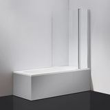 180 Degree Pivot Door 6mm Safety Glass Bath Shower Screen 1200x1400mm By Della Francesca