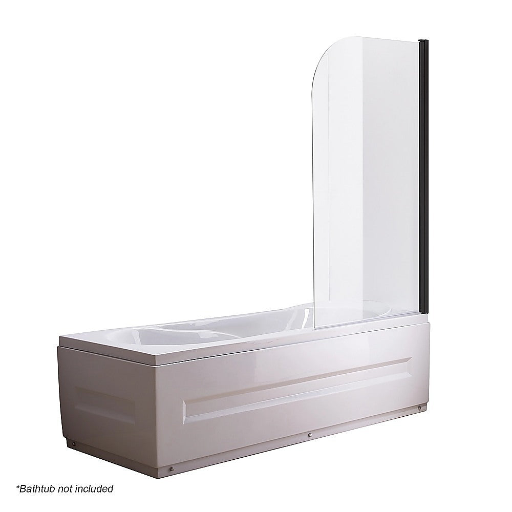 Shower Heads & Screens: 180 Degree Pivot Door 6mm Safety Glass Bath Shower Screen 800x1400mm By Della Francesca