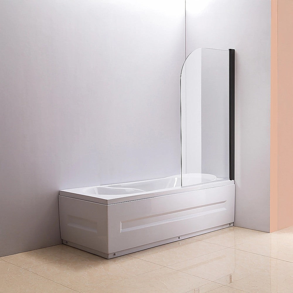 Shower Heads & Screens: 180 Degree Pivot Door 6mm Safety Glass Bath Shower Screen 800x1400mm By Della Francesca