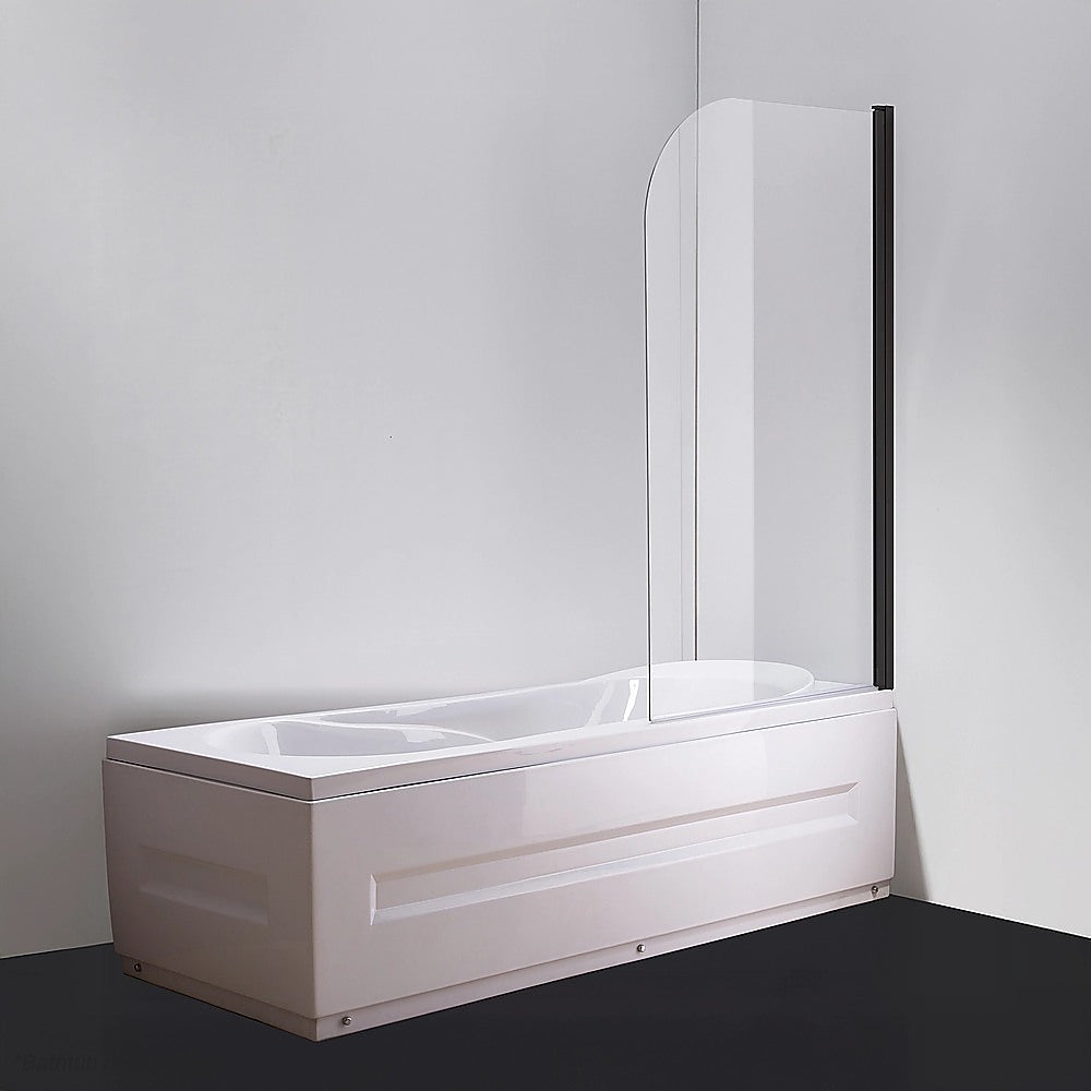 Shower Heads & Screens: 180 Degree Pivot Door 6mm Safety Glass Bath Shower Screen 800x1400mm By Della Francesca