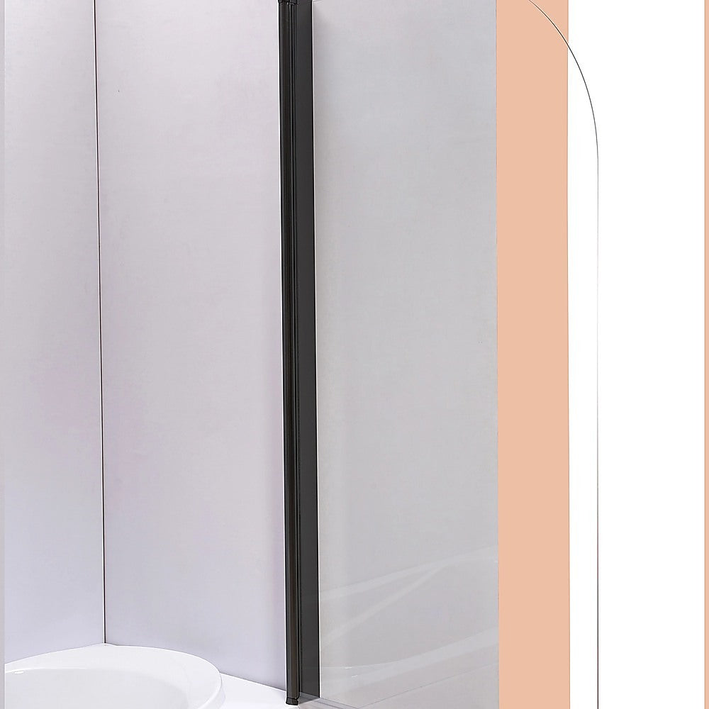 Shower Heads & Screens: 180 Degree Pivot Door 6mm Safety Glass Bath Shower Screen 800x1400mm By Della Francesca