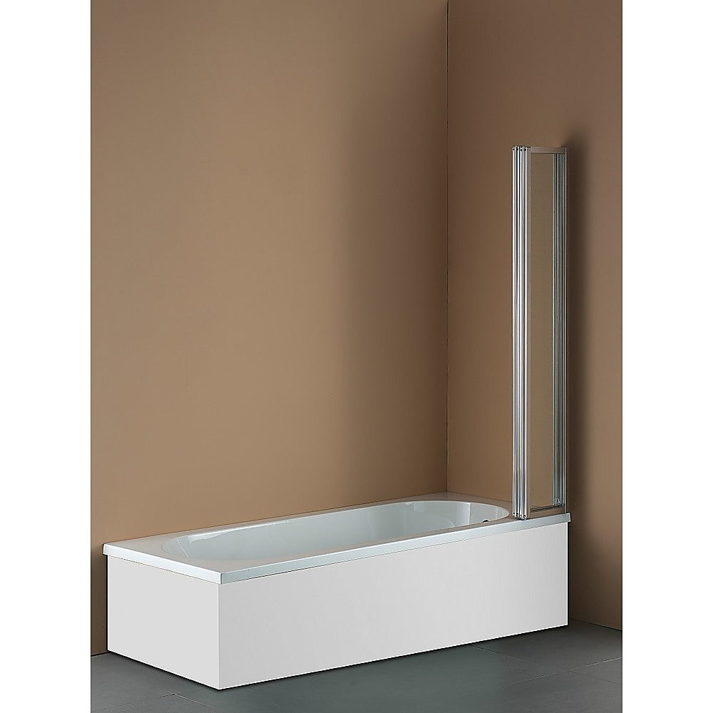 Shower Heads & Screens: 4 Fold Chrome Folding Bath Shower Screen Door Panel 1000 x 1400mm