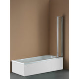 Shower Heads & Screens: 4 Fold Chrome Folding Bath Shower Screen Door Panel 1000 x 1400mm