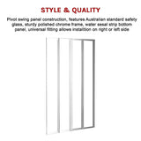 Shower Heads & Screens: 4 Fold Chrome Folding Bath Shower Screen Door Panel 1000 x 1400mm