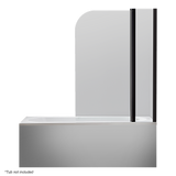 180 Degree Pivot Door 6mm Safety Glass Bath Shower Screen 1200x1400mm By Della Francesca