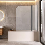 180 Degree Pivot Door 6mm Safety Glass Bath Shower Screen 1200x1400mm By Della Francesca