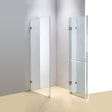 1000 x 1000mm Frameless 10mm Glass Shower Screen By Della Francesca