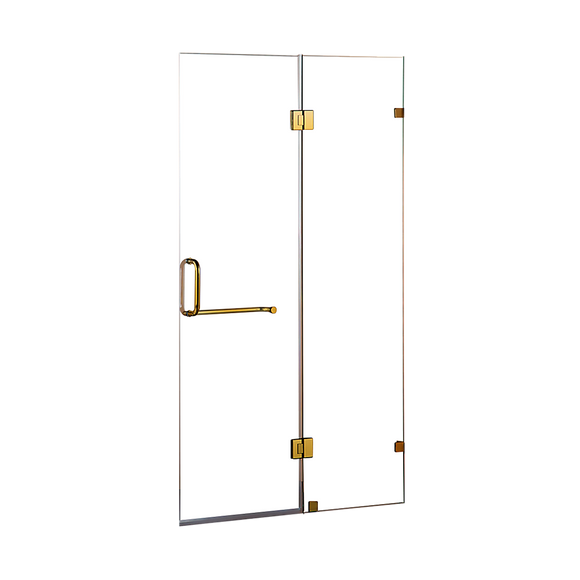 110 x 200cm Wall to Wall Frameless Shower Screen 10mm Glass By Della Francesca