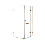 900 x 800mm Frameless 10mm Glass Shower Screen By Della Francesca