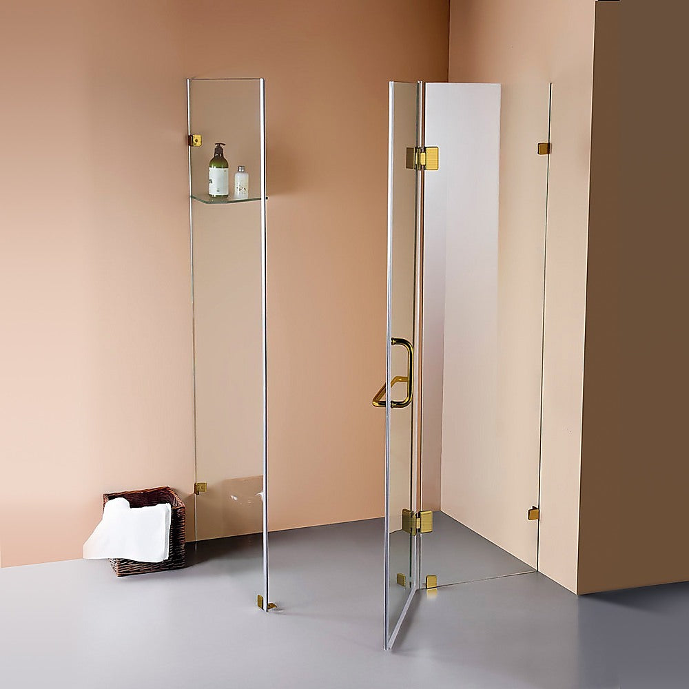 Shower Heads & Screens: 1100 x 800mm Frameless 10mm Glass Shower Screen By Della Francesca