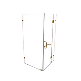 900 x 1000mm Frameless 10mm Glass Shower Screen By Della Francesca