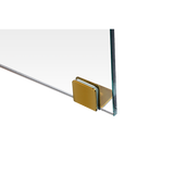 900 x 1000mm Frameless 10mm Glass Shower Screen By Della Francesca