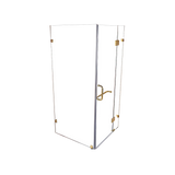 1000 x 1000mm Frameless 10mm Glass Shower Screen By Della Francesca