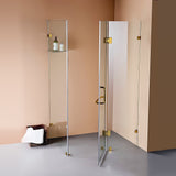 1200 x 1000mm Frameless 10mm Glass Shower Screen By Della Francesca