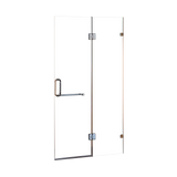 100 x 200cm Wall to Wall Frameless Shower Screen 10mm Glass By Della Francesca