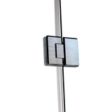 110 x 200cm Wall to Wall Frameless Shower Screen 10mm Glass By Della Francesca