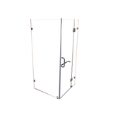 900 x 800mm Frameless 10mm Glass Shower Screen By Della Francesca