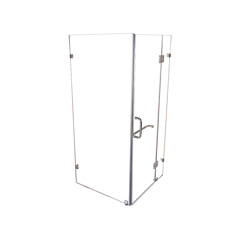 Shower Heads & Screens: 1000 x 700mm Frameless 10mm Glass Shower Screen By Della Francesca