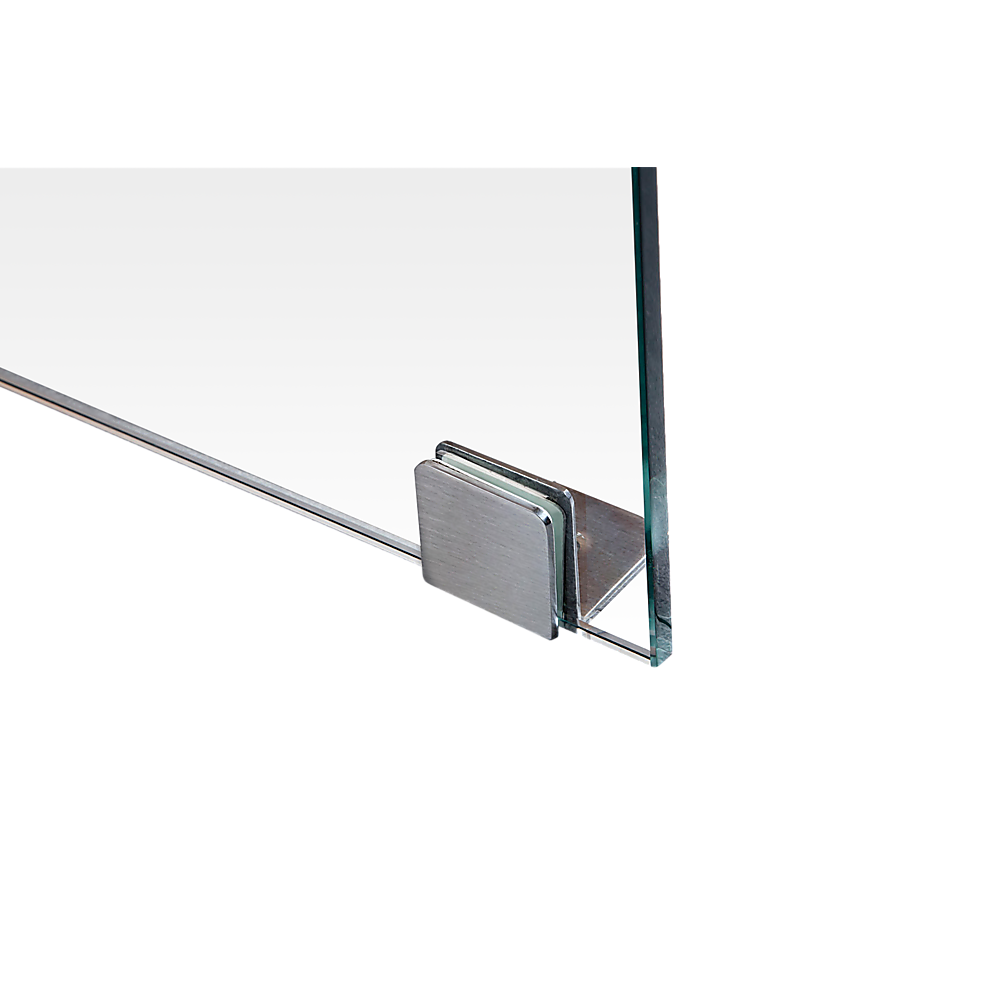 Shower Heads & Screens: 1100 x 700mm Frameless 10mm Glass Shower Screen By Della Francesca