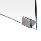 1100 x 900mm Frameless 10mm Glass Shower Screen By Della Francesca