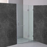 110 x 200cm Wall to Wall Frameless Shower Screen 10mm Glass By Della Francesca
