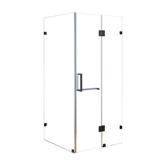 1100 x 1000mm Frameless 10mm Glass Shower Screen By Della Francesca