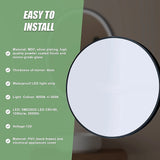 70cm Round Wall Mirror Bathroom Makeup Mirror by Della Francesca