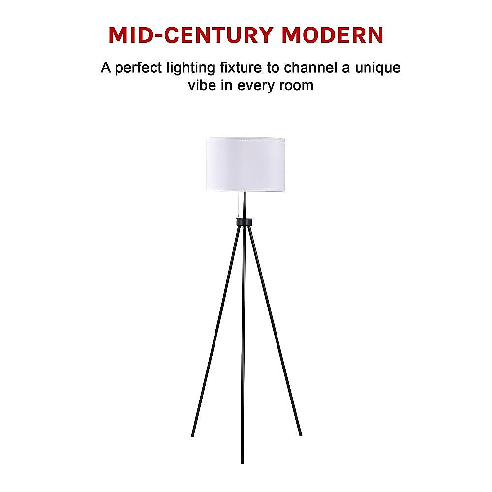 Floor Lamps: Mid-Century Floor Lamp Modern Tripod Decor Living Room Standing