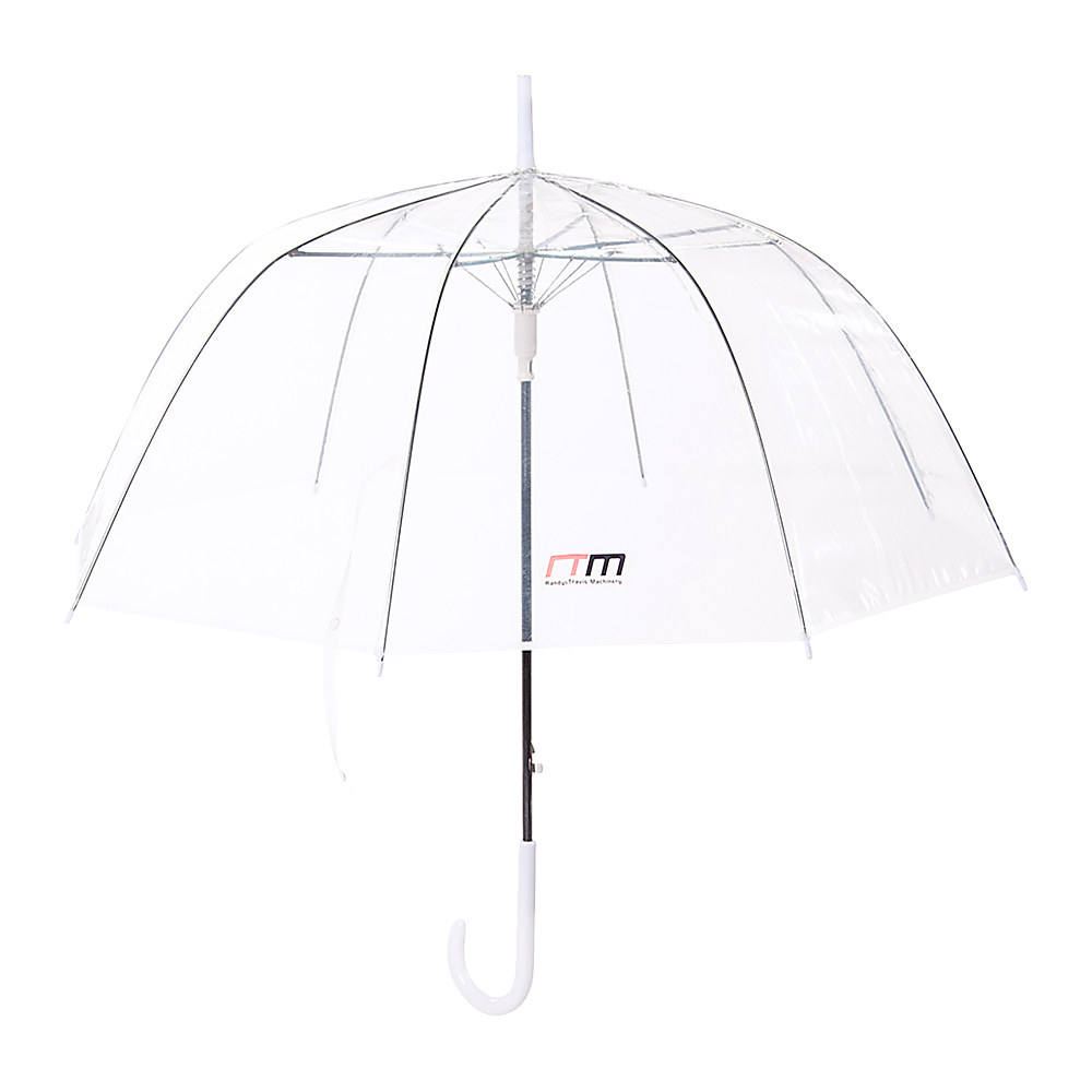 Canopies & Gazebos: 5x Clear Transparent Rain Walking Umbrella Parasol PVC Dome Wedding Party Favour