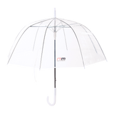 Canopies & Gazebos: 5x Clear Transparent Rain Walking Umbrella Parasol PVC Dome Wedding Party Favour