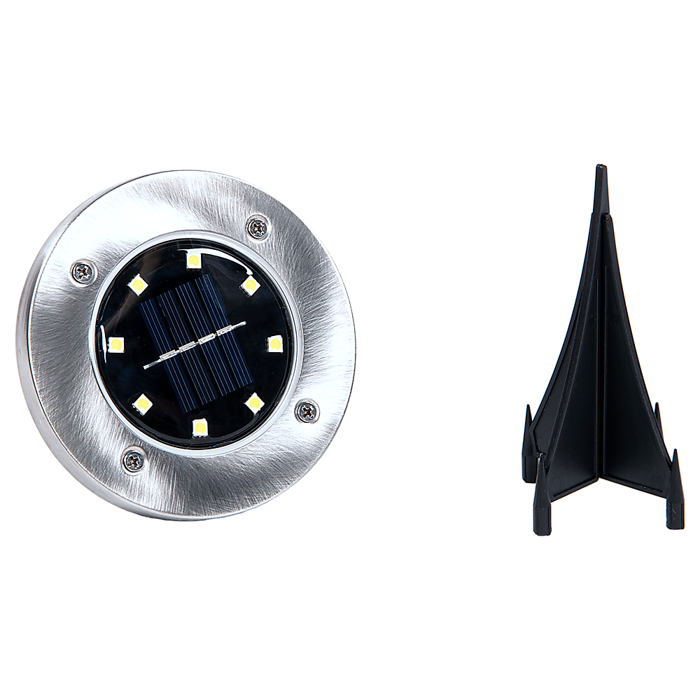 Gardening Accessories: 12x Solar Powered LED Buried Inground Recessed Light Garden Outdoor Deck Path