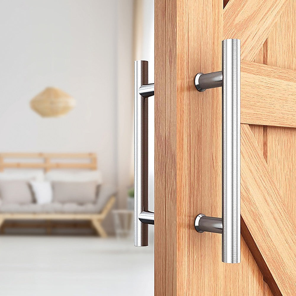 Door Hardware: Round 300mm Stainless Steel Push Pull Door Handle for Wood Glass