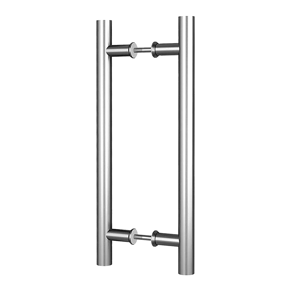 Door Hardware: Round 300mm Stainless Steel Push Pull Door Handle for Wood Glass