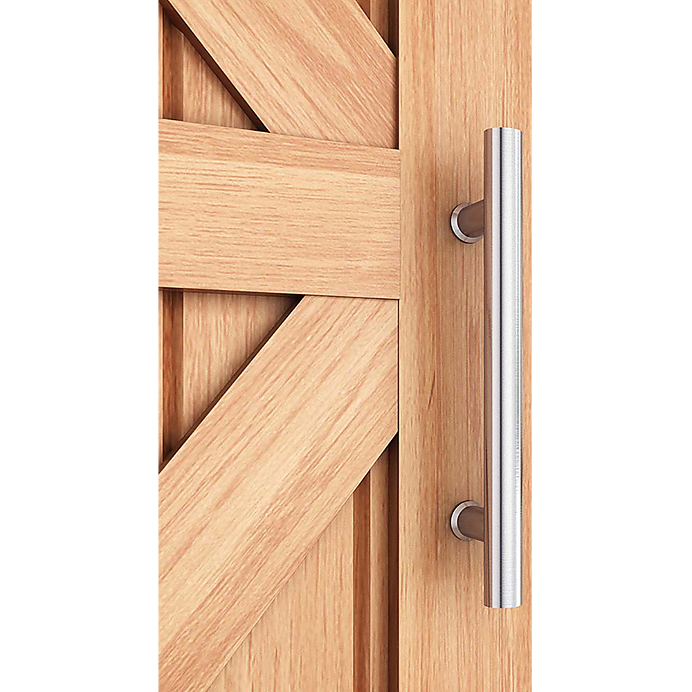 Door Hardware: Round 300mm Stainless Steel Push Pull Door Handle for Wood Glass