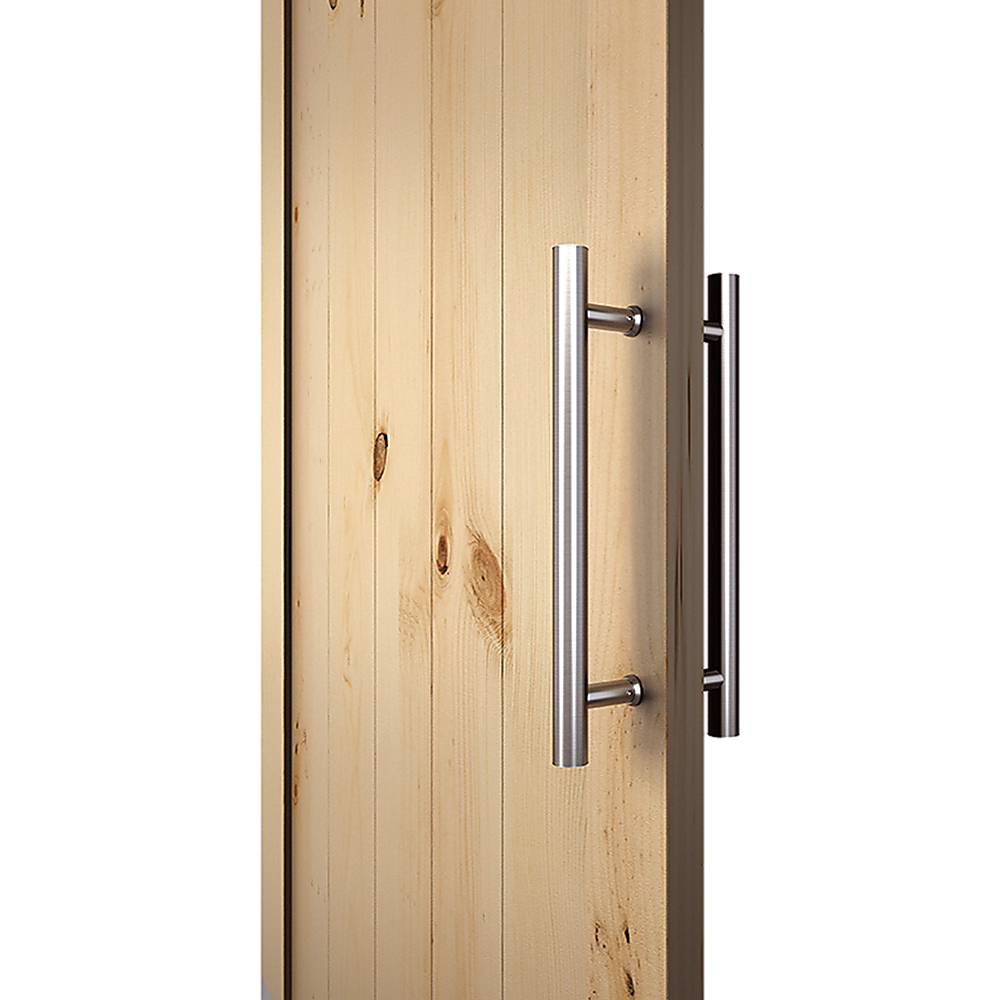 Door Hardware: Round 300mm Stainless Steel Push Pull Door Handle for Wood Glass