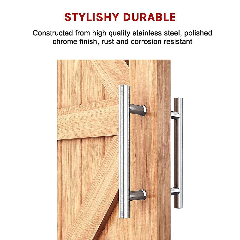 Door Hardware: Round 300mm Stainless Steel Push Pull Door Handle for Wood Glass