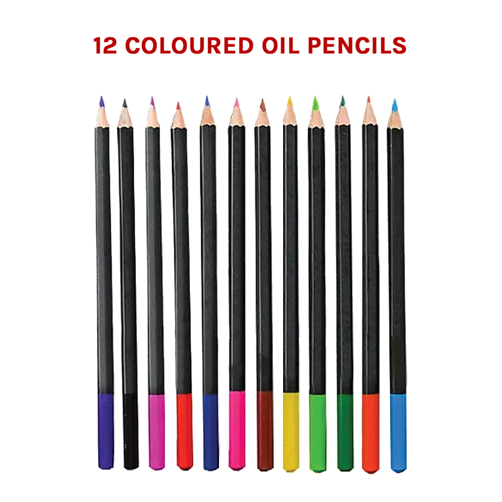 Arts & Crafts: Art Sketch Pencils Oil Drawing Colouring Graphite Charcoal Pencil Set 72pcs/set