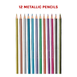 Arts & Crafts: Art Sketch Pencils Oil Drawing Colouring Graphite Charcoal Pencil Set 72pcs/set
